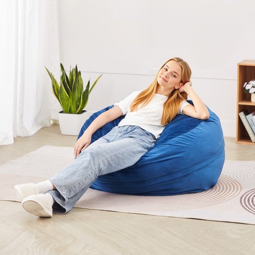 Bean Bag Chair 3 feet Round Bean Bag Chair with Removable and Washable