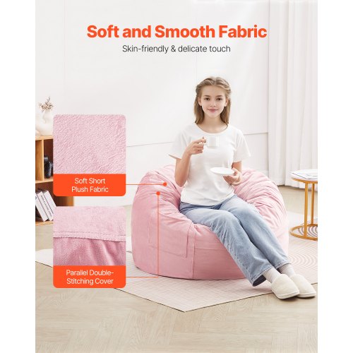Bean Bag Chair 3 feet Round Bean Bag Chair with Removable and Washable