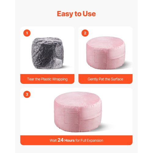 Bean Bag Chair 3 feet Round Bean Bag Chair with Removable and Washable