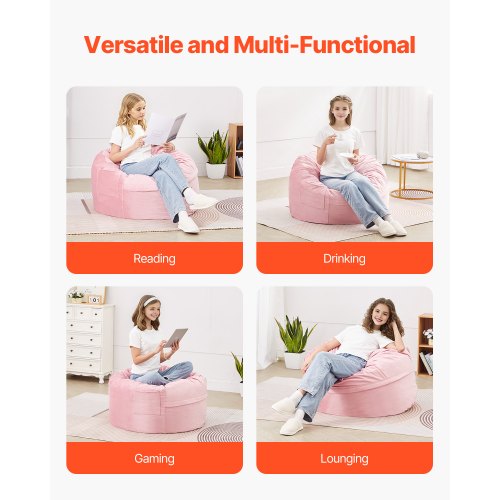 Bean Bag Chair 3 feet Round Bean Bag Chair with Removable and Washable