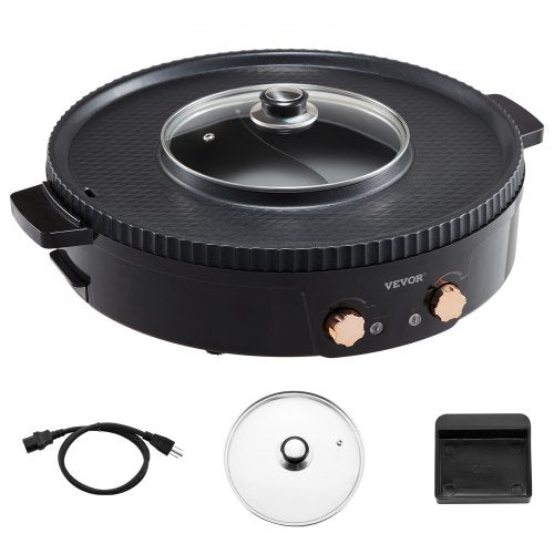 Hot Pot with Grill 1800W 2in1 Electric Smokeless Grill and Hot Pot