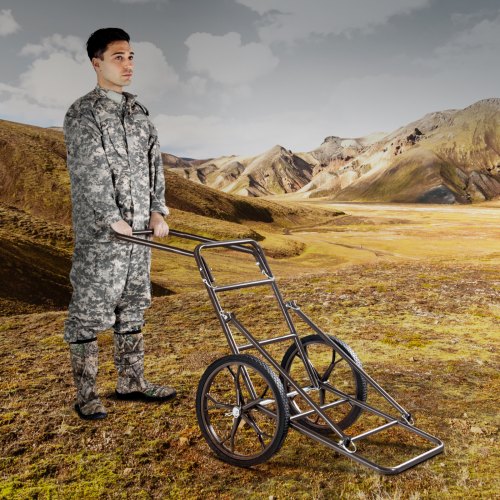 Deer Cart 500 LBS Capacity Folding Game Cart Deer Cart Game Hauler with 17