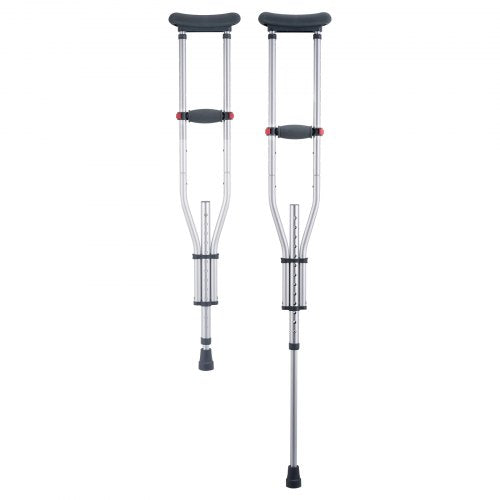 Underarm Crutches 13Level Height Adjustable Underarm Walking Crutches