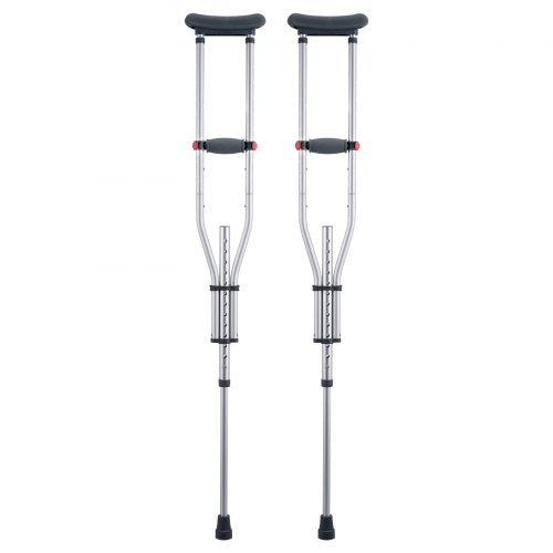 Underarm Crutches 13Level Height Adjustable Underarm Walking Crutches