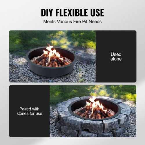 Fire Pit Ring 40Inch Outer36Inch Inner Diameter 8.5inch Height Fire Pit