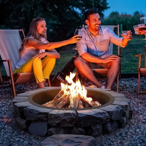 Fire Pit Ring 40Inch Outer36Inch Inner Diameter 8.5inch Height Fire Pit