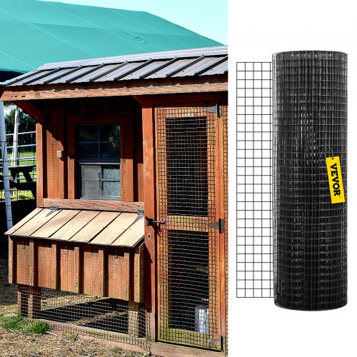 Hardware Cloth 24 x 100 1x1 Mesh Size Galvanized Steel Vinyl