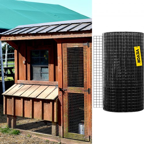 Hardware Cloth 48 x 50 1x1 Mesh Size Galvanized Steel Vinyl