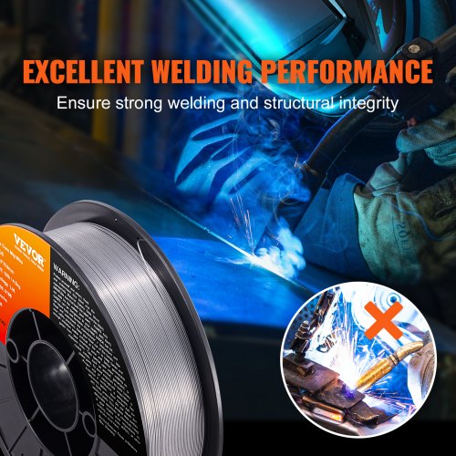 Flux Core Welding Wire E71TGS 0035inch 10LBS Gasless Mild Steel MIG