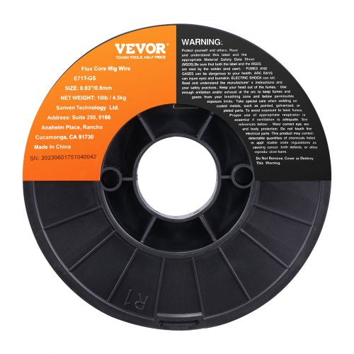 Flux Core MIG Welding Wire E71TGS 003 10LBS Gasless Mild Steel MIG Wire