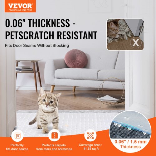 Carpet Protector for Pets 15 x 4 PVC ScratchProof Cat Carpet Protector