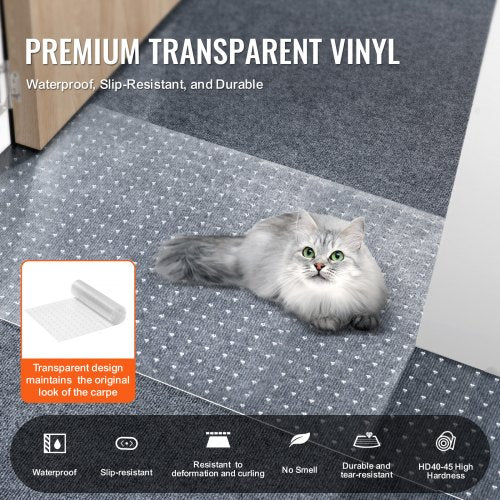 Carpet Protector for Pets 15 x 4 PVC ScratchProof Cat Carpet Protector