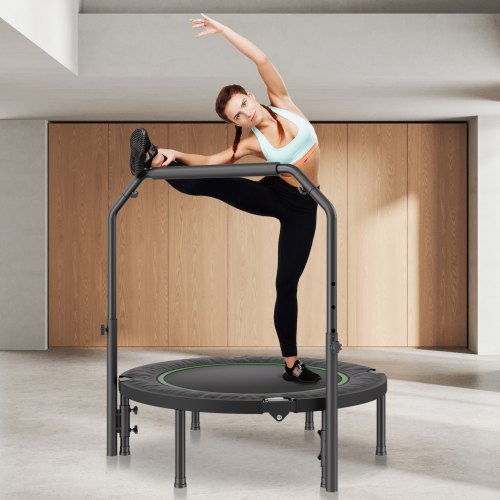 Foldable Mini Trampoline 40 Inch Fitness Rebounder Max Load 330lbs