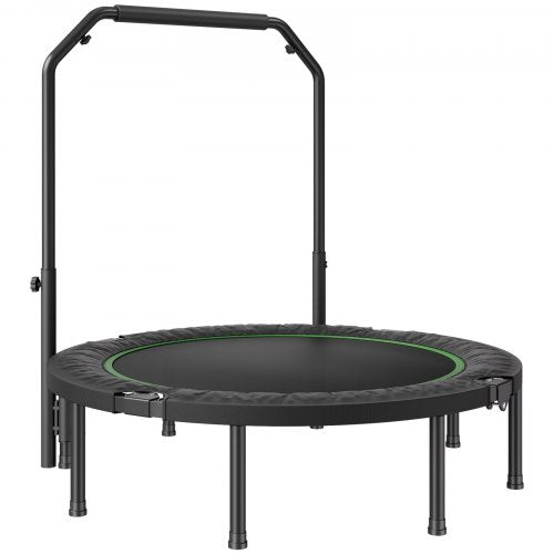 Foldable Mini Trampoline 52 Inch Fitness Rebounder Max Load 450lbs