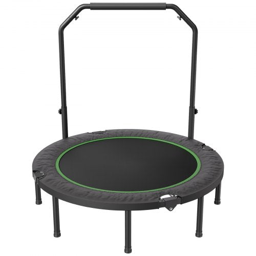 Foldable Mini Trampoline 52 Inch Fitness Rebounder Max Load 450lbs