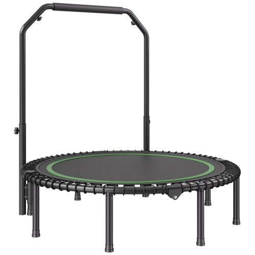Foldable Mini Trampoline 51 Inch Fitness Rebounder Max Load 450lbs