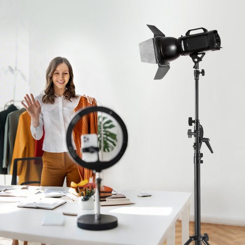 Air Cushioned Aluminum Light Stand Max Height 128 ft390 cm Adjustable
