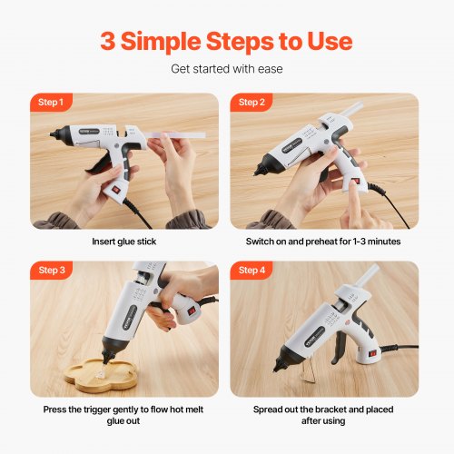 Hot Glue Gun 60100W Dual Power Mini Hot Glue Gun with 20 Premium Glue