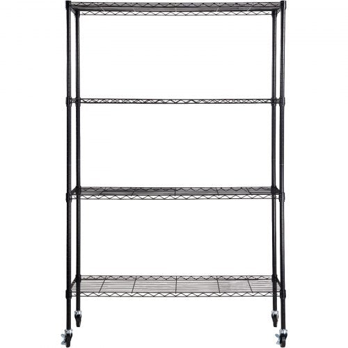 Storage Shelving Unit with Wheels 4Tier Adjustable 700 lbs Capacity