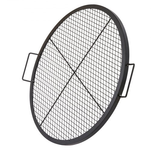 XMarks Fire Pit Grill Grate Round Cooking Grate Heavy Duty Steel Campfire