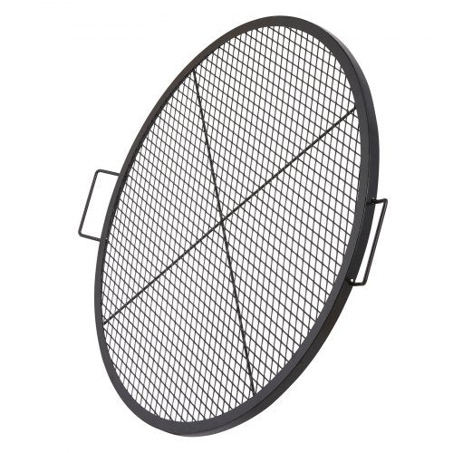 XMarks Fire Pit Grill Grate Round Cooking Grate Heavy Duty Steel Campfire