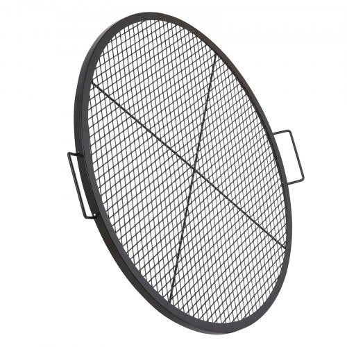 XMarks Fire Pit Grill Grate Round Cooking Grate Heavy Duty Steel Campfire