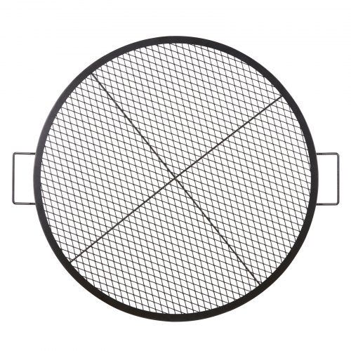 XMarks Fire Pit Grill Grate Round Cooking Grate Heavy Duty Steel Campfire