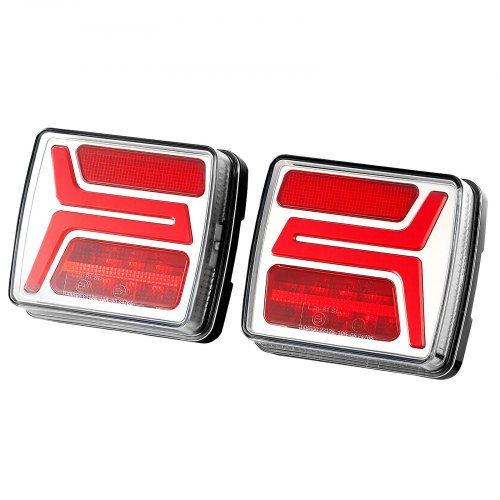 Trailer Lights 2PCS 12V Square Magnetic LED Trailer Tail Lights Kit with Stop