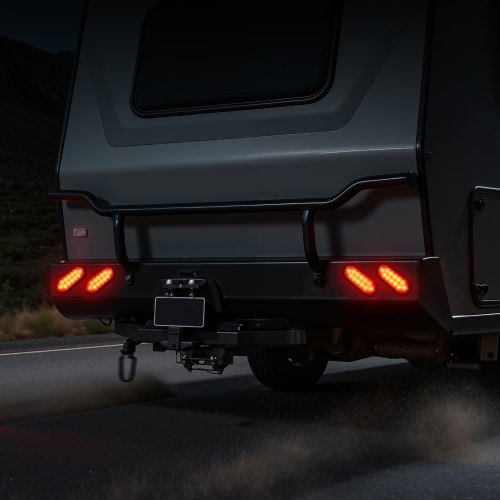Trailer Lights 4PCS 12V Oval LED Trailer Tail Lights Kit with Stop Brake