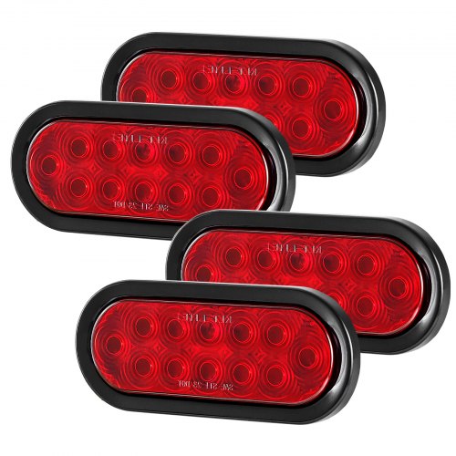 Trailer Lights 4PCS 12V Oval LED Trailer Tail Lights Kit with Stop Brake