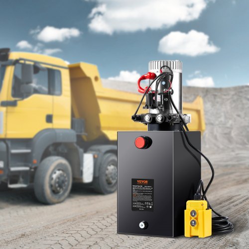 Hydraulic Pump 15 Quart Hydraulic Power Unit Double Acting Dump Trailer