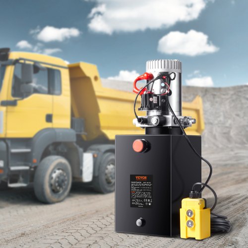 Hydraulic Pump 20 Quart Hydraulic Power Unit Single Acting Dump Trailer