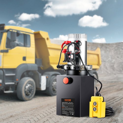 Hydraulic Pump 6 Quart Hydraulic Power Unit Double Acting Dump Trailer