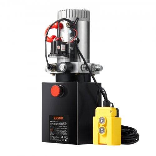 Hydraulic Pump 8 Quart Dump Trailer Pump Single Acting Hydraulic Power