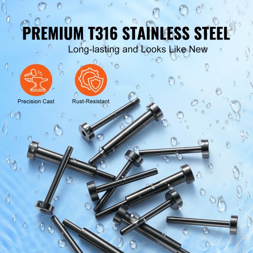 30 Pack Invisible Cable Railing kit T316 Stainless Steel 18 Invisible