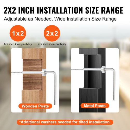 20 Pack Invisible Cable Railing kit T316 Stainless Steel 18 Invisible
