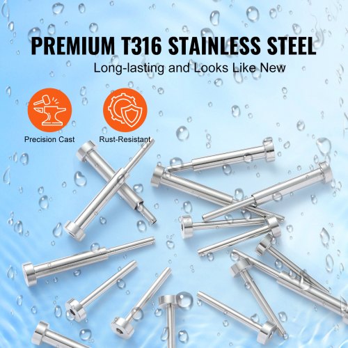 20 Pack Invisible Cable Railing kit T316 Stainless Steel 18 Invisible