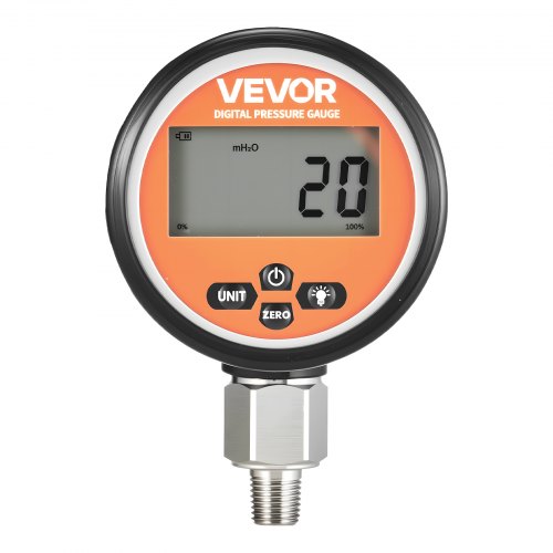 Digital Hydraulic Pressure Gauge 010000 PSI 0700 Bar Hydraulic Pressure