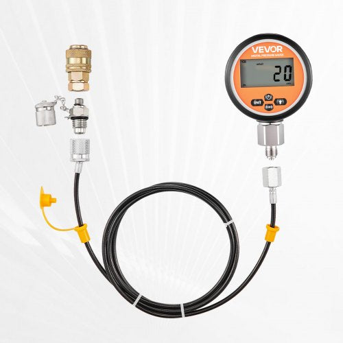 Digital Hydraulic Pressure Test Coupling Kit 10000 Psi Gauge Manometer Tester