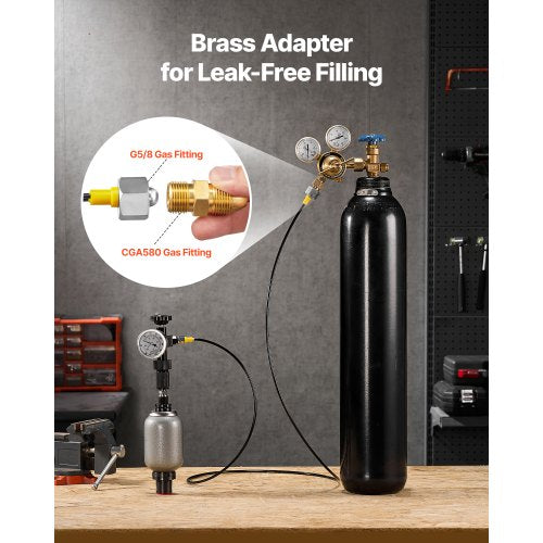 Hydraulic Nitrogen Accumulator Charging Kit AllinOne Nitrogen Fill Kit