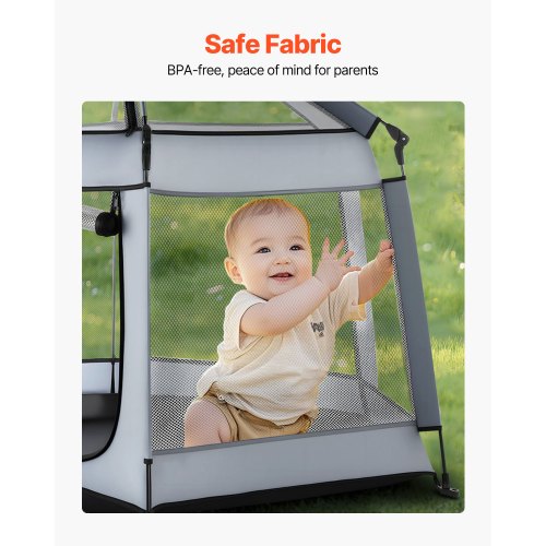 Baby Playpen Pop Up Toddler Playpen with Canopy Indoor Outdoor Portable