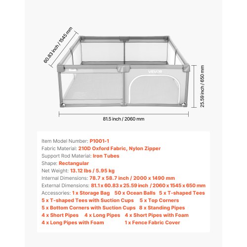 Baby Playpen 787 x 587 Large Toddlers Playpen IndoorOutdoor Baby