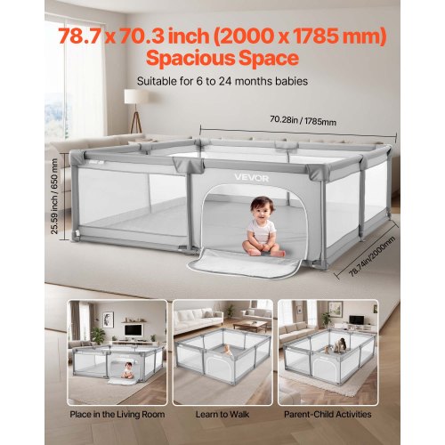 Baby Playpen 787 x 703 Extra Large Playpen for Babies Toddlers