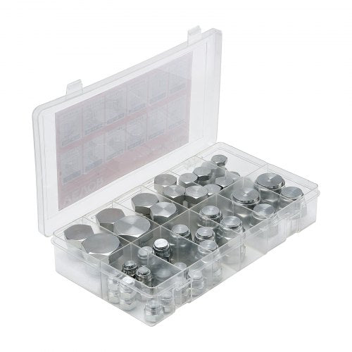 64 PCS BSPP Hydraulic Fittings Hydraulic Cap and Plug Kit with Precision