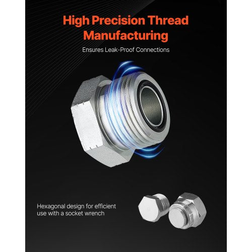 64 PCS DIN Hydraulic Fittings Heavy Duty Master Industrial Hydraulic Cap