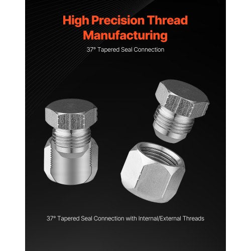 72 PCS JIC Hydraulic Fittings Heavy Duty Master Industrial Hydraulic Cap