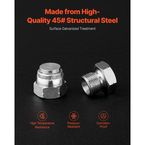 72 PCS ORFS Hydraulic Fittings O Ring Face Seal Fitting Kit Hydraulic Hose