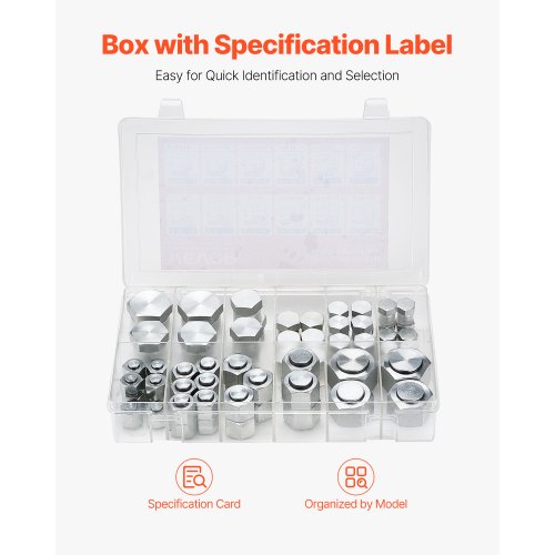 72 PCS ORFS Hydraulic Fittings O Ring Face Seal Fitting Kit Hydraulic Hose