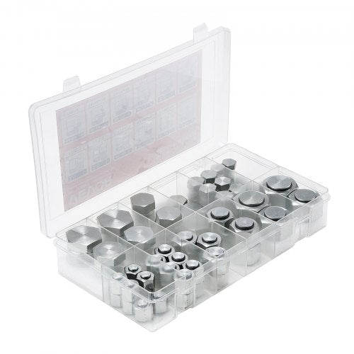 72 PCS ORFS Hydraulic Fittings O Ring Face Seal Fitting Kit Hydraulic Hose