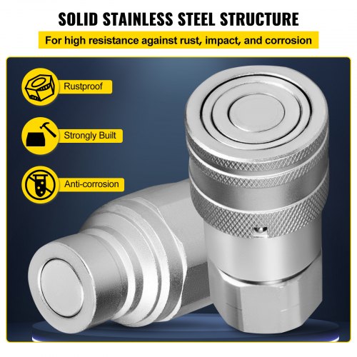 Skid Steer Hydraulic Quick Connect 12 Body Hydraulic Coupler 12 NPT